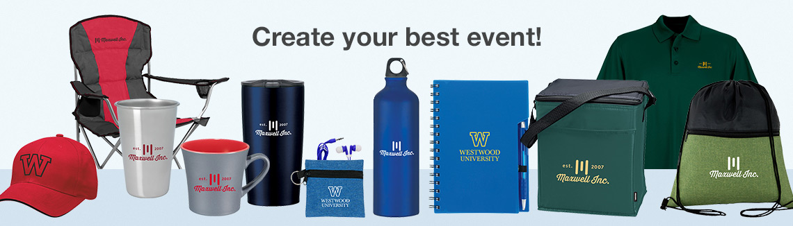 Assorted promo products iamge