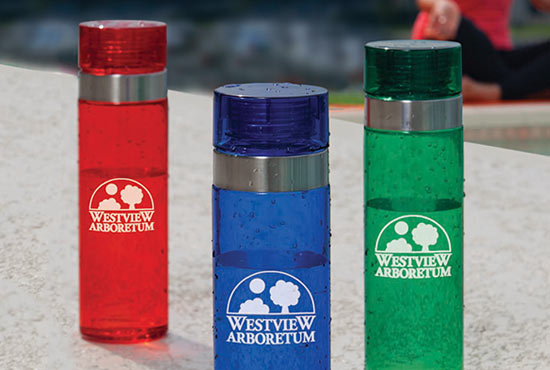 shop colorful promotional water bottles with company logos